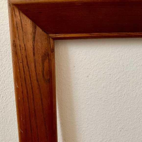 Vintage Mid. Century Oak Wood Frame 16/16” - Picture 2 of 14